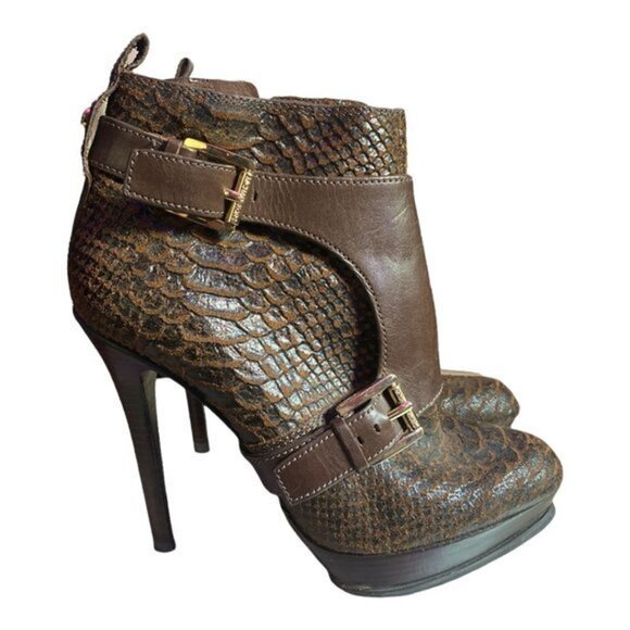 Michael Kors Python Heel Booties - Picture 2 of 7